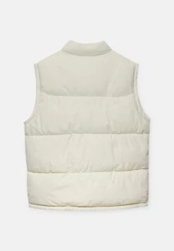 PULL & BEAR Basic - Puffer Gilet - Smanicato - White -Pull & Bear 7a22a3349e3c47d09e13846291a211ac