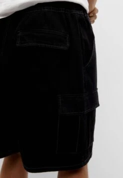 PULL & BEAR Waistband - Shorts Di Jeans - Black -Pull & Bear 7a82a395879e407eb1b39752fc4d7ace