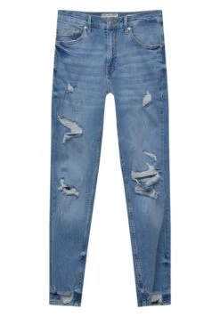 PULL & BEAR Ripped Carrot FitJeans Slim FitLight Blue Denim Uomo Jeans PUC22G0PA-K11 11 PULL & BEAR Ripped Carrot FitJeans Slim FitLight Blue Denim Uomo Jeans PUC22G0PA-K11 -Pull & Bear 7ab17762ac5f4e359a2a6d76a8d9ecaf