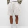 PULL & BEAR Rustic Bermuda- Shorts - Beige