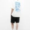 PULL & BEAR Short SleeveWith GraphicT-Shirt Con StampaWhite Uomo T-shirt E Polo PUC22O1MJ-A11