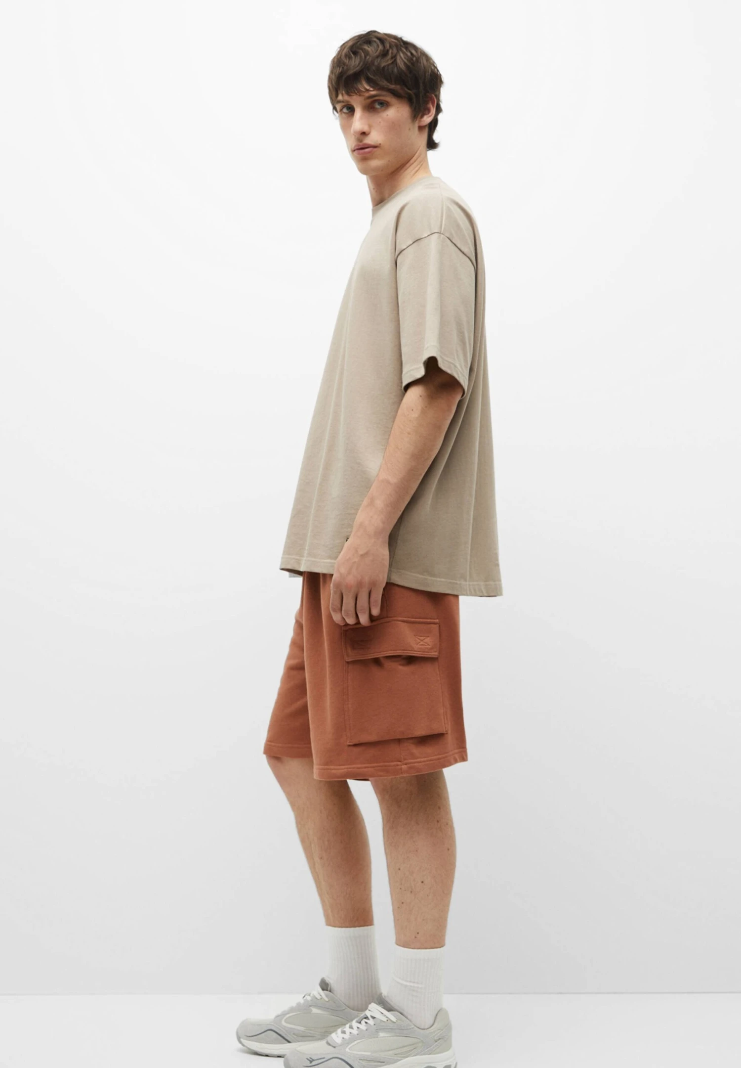 PULL & BEAR Bermuda Straight - Shorts - Orange 5 PULL & BEAR Bermuda Straight - Shorts - Orange - immagine 5