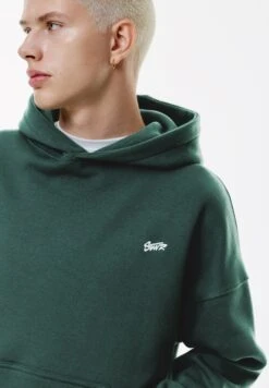 PULL & BEAR STWD EMBROIDERED LOGO - Felpa Con Cappuccio - Green -Pull & Bear 7db1f2bc8d344b46a8e9f575587a0fb6