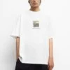 PULL & BEAR Staten Island- T-Shirt Con Stampa - White