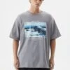 PULL & BEAR Hokusai ShichirigahamaT-Shirt Con StampaGrey Uomo T-shirt E Polo PUC22O1QG-C11