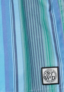 PULL & BEAR With Blue Stripes And Stwd LabelShorts Da MareBlue Uomo Moda Mare PUC82H03O-K11 -Pull & Bear 82e98792014a469d8bf6b108355af1d0