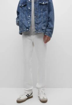 PULL & BEAR Comfort - Jeans A Sigaretta - White