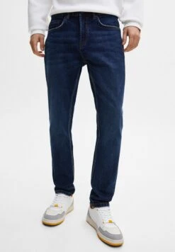 PULL & BEAR Slim Fit Jeans Slim FitDark Blue Denim Uomo Jeans PUC22G0KW-K11