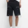 PULL & BEAR Straight-FitShorts Di JeansBlack Uomo Jeans PUC22F0DB-Q11
