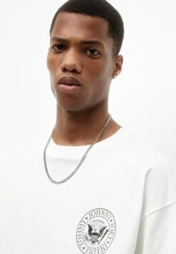 PULL & BEAR RamonesT-Shirt Con StampaWhite Uomo T-shirt E Polo PUC22O1OF-A11 -Pull & Bear 8647f0cf91b7453ab48a5a7448794c3f
