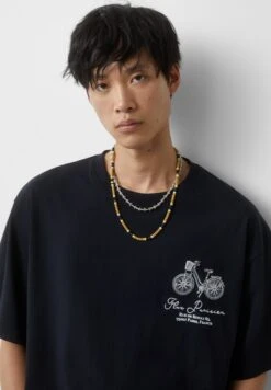 PULL & BEAR Short Sleeve City T-Shirt Con StampaBlack Uomo T-shirt E Polo PUC22O1PC-Q11 -Pull & Bear 87562c2fab434bd6adc808309bb4925e