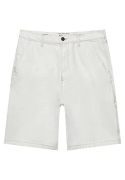 PULL & BEAR Carpenter Bermuda Shorts Di JeansWhite Uomo Jeans PUC22F0C1-A11 -Pull & Bear 87c8f5e4fd254d92ab264cbefb5926e1