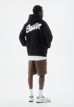 PULL & BEAR LogoFelpa Con CappuccioBlack Uomo Maglieria E Felpe PUC22S0QL-Q11 -Pull & Bear 888c728289384692a5f1fcc20a9fb203