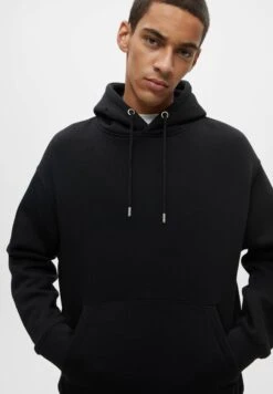PULL & BEAR BasicFelpa Con CappuccioMottled Black Uomo Maglieria E Felpe PUC21007Q-Q11 -Pull & Bear 8bd40997707f48ea934848ee58d03ab8