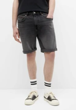 PULL & BEAR BermudaShorts Di JeansMottled Dark Grey Uomo Bermuda PUC22F0BN-C11