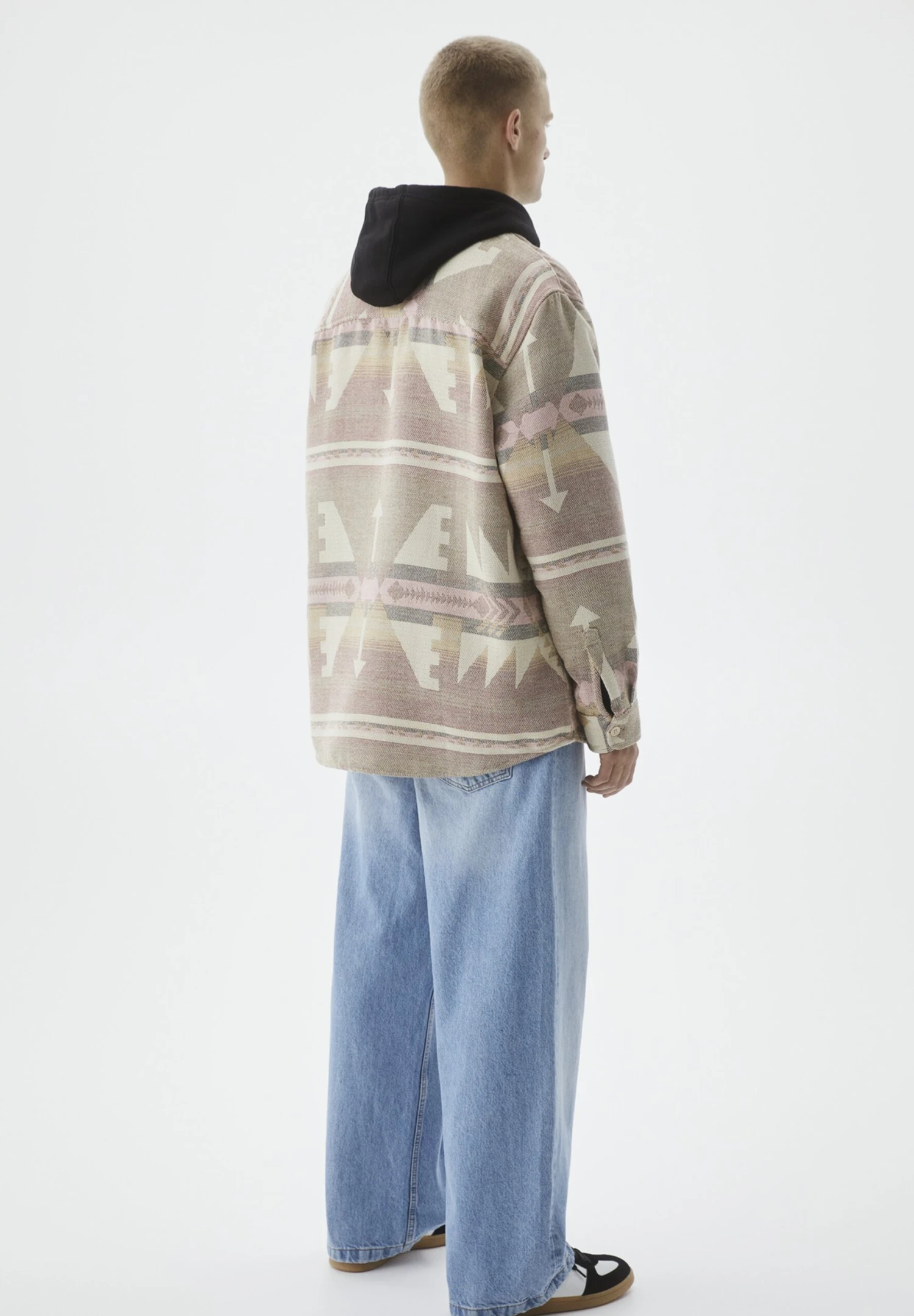 PULL & BEAR Geometric Print - Camicia - Pink 4 PULL & BEAR Geometric Print - Camicia - Pink - immagine 4