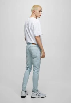 PULL & BEAR Jeans Skinny Fit - Stone Blue Denim -Pull & Bear 8c9421f56efe4eababd1a74e222e4cca