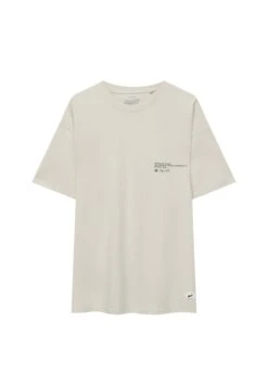 PULL & BEAR Short Sleeve Stwd - T-Shirt Con Stampa - Grey -Pull & Bear 8c95adf691fe48178031b8dc89cb192d