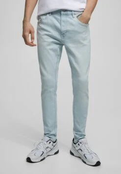 PULL & BEAR Jeans Skinny Fit - Stone Blue Denim