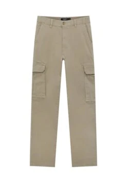 PULL & BEAR Straight FitPantaloni CargoBeige Uomo Pantaloni PUC22E0EI-B11 -Pull & Bear 8cfa5601e55545e38480328991d2ff70