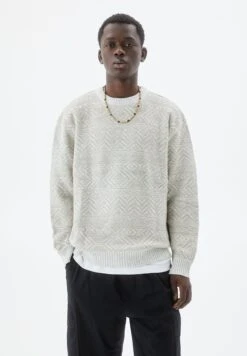 PULL & BEAR Jacquard - Maglione - Beige