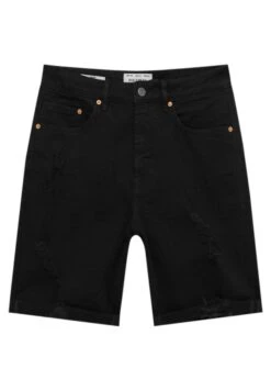 PULL & BEAR Slimfit- Shorts Di Jeans - Black -Pull & Bear 8e22e0f33ca34a9991a63ecfb546925a