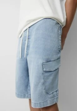 PULL & BEAR Soft-BermudaShorts Di JeansBlue Denim Uomo Jeans PUC22F0DK-K11 -Pull & Bear 8ec36d14e6a64f0fb5a9d9f97354203c