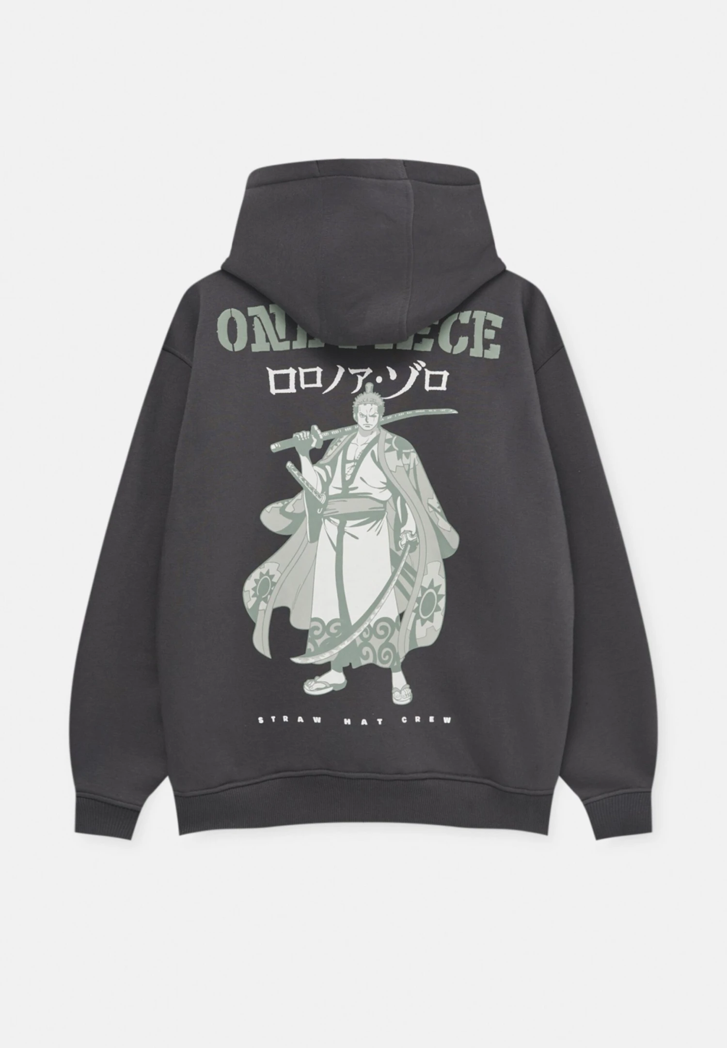 PULL & BEAR One Piece Zoro Felpa Con CappuccioGrey Uomo Maglieria E Felpe PUC22S0R4-C11 7 PULL & BEAR One Piece Zoro Felpa Con CappuccioGrey Uomo Maglieria E Felpe PUC22S0R4-C11 - immagine 7
