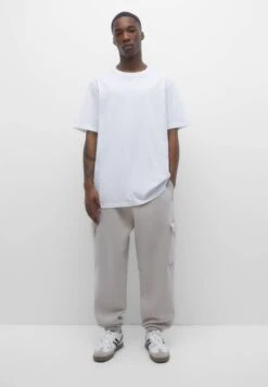 PULL & BEAR Pack Of 3 - T-Shirt Basic - Grey