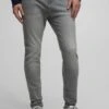 PULL & BEAR Basic - Jeans Tapered Fit - Mottled Anthracite