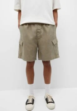 PULL & BEAR Rustic Bermuda- Shorts - Khaki