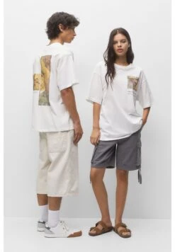 PULL & BEAR Vincent Van Gogh GraphicT-Shirt Con StampaWhite Uomo T-shirt E Polo PUC21009F-A11