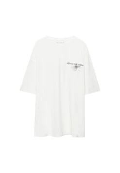 PULL & BEAR Different Time Realities Embroidered - T-Shirt Con Stampa - White 15 PULL & BEAR Different Time Realities Embroidered - T-Shirt Con Stampa - White -Pull & Bear 9391a42b056144b8a3802f511de9dac9