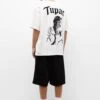 PULL & BEAR Tupac SloganT-Shirt Con StampaWhite Uomo T-shirt E Polo PUC22O1MC-A11
