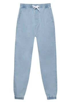 PULL & BEAR Basic Pantaloni SportiviStone Blue Denim Uomo Pantaloni PUC22E0EQ-K11 -Pull & Bear 958e25009efc49d4bb46669eccab8e81