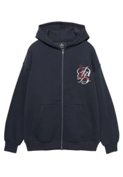PULL & BEAR EMBROIDERED - Felpa Con Zip - Dark Blue 12 PULL & BEAR EMBROIDERED - Felpa Con Zip - Dark Blue -Pull & Bear 95d2c963f2fe41eb97fb743cdc1c7df3