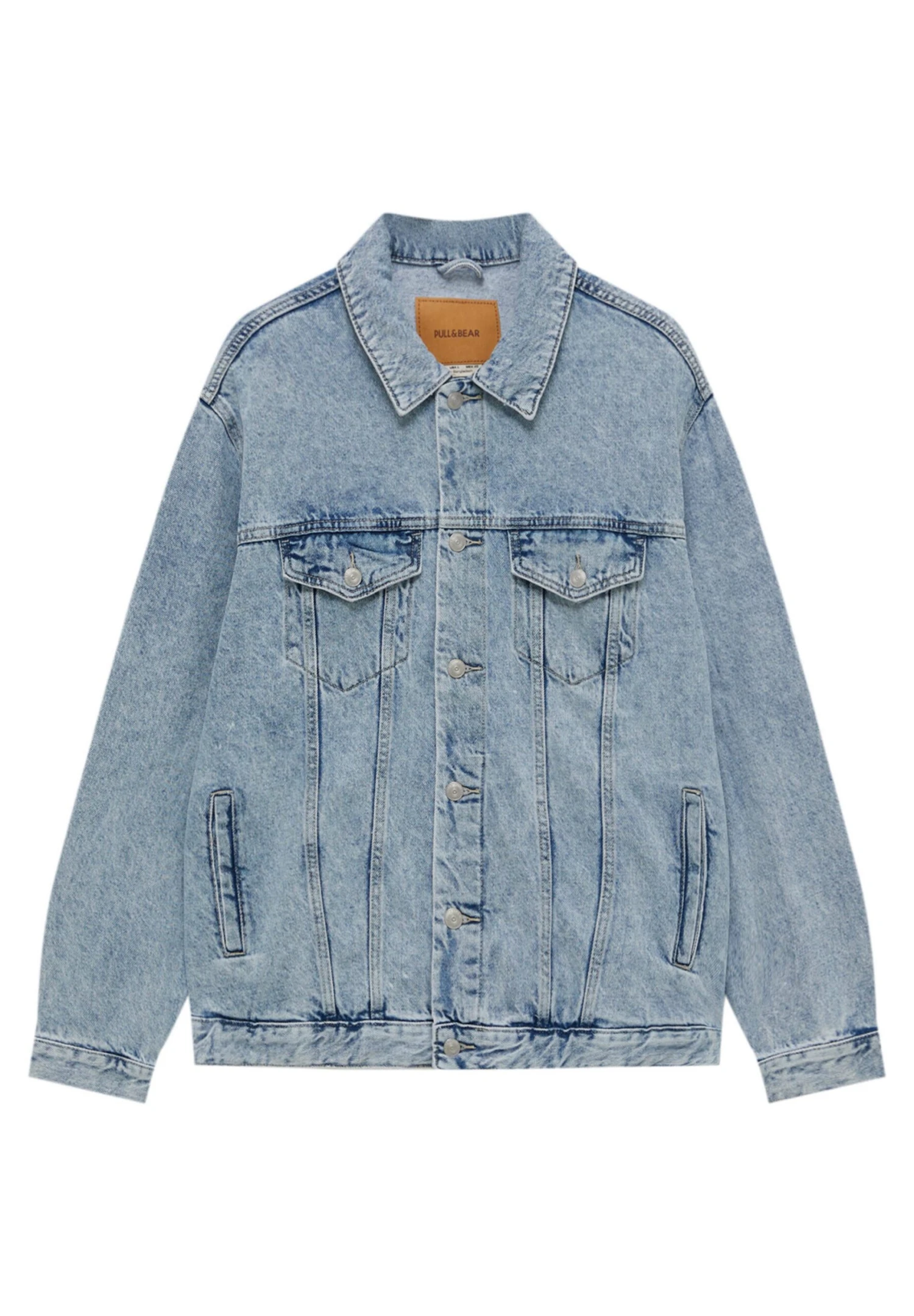 PULL & BEAR With PocketsGiacca Di JeansBlue Denim Uomo Giacche PUC22T0RN-K12 16 PULL & BEAR With PocketsGiacca Di JeansBlue Denim Uomo Giacche PUC22T0RN-K12 - immagine 16