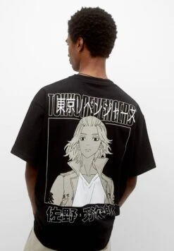 PULL & BEAR Tokyo Revengers Slogan PrintT-Shirt Con StampaBlack Uomo T-shirt E Polo PUC22O1MZ-Q11 -Pull & Bear 970840b0993942818848a79a4700c27b