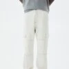 PULL & BEAR With Front Panel Jeans A SigarettaWhite Uomo Jeans PUC24A001-A11