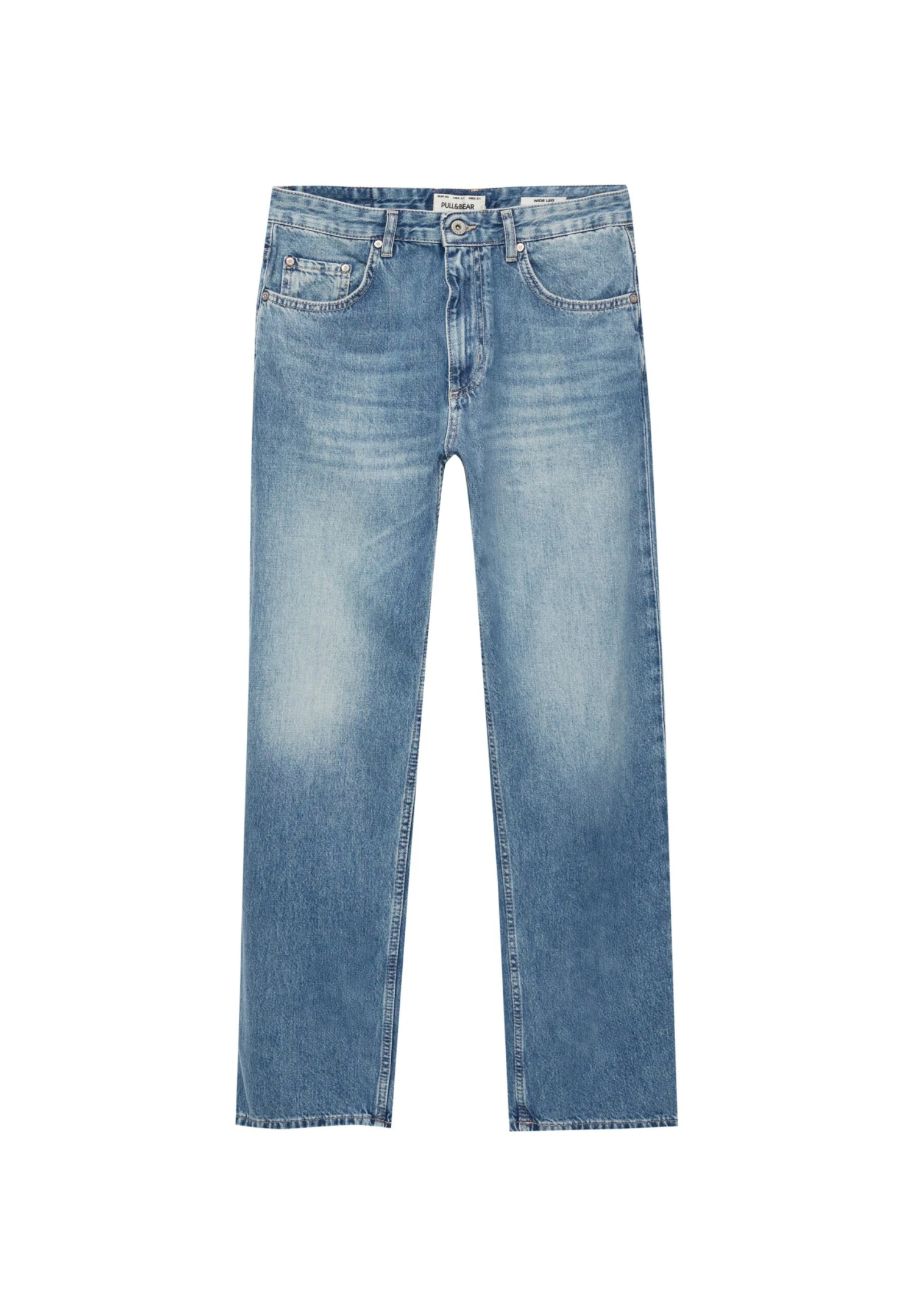 PULL & BEAR Wide Leg 90SJeans A SigarettaBlue Denim Uomo Jeans PUC22G0PQ-K14 6 PULL & BEAR Wide Leg 90SJeans A SigarettaBlue Denim Uomo Jeans PUC22G0PQ-K14 - immagine 6