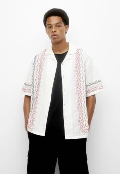 PULL & BEAR With Ombré Embroidery CamiciaWhite Uomo Camicie PUC22D0K2-A11 -Pull & Bear 9838fbc156714b85813ba029638448e5