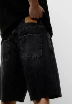 PULL & BEAR FadedBermuda Shorts Di JeansBlack Uomo Jeans PUC22F0DG-Q11 -Pull & Bear 9860463a6fff4e00bce79a471fb84b95