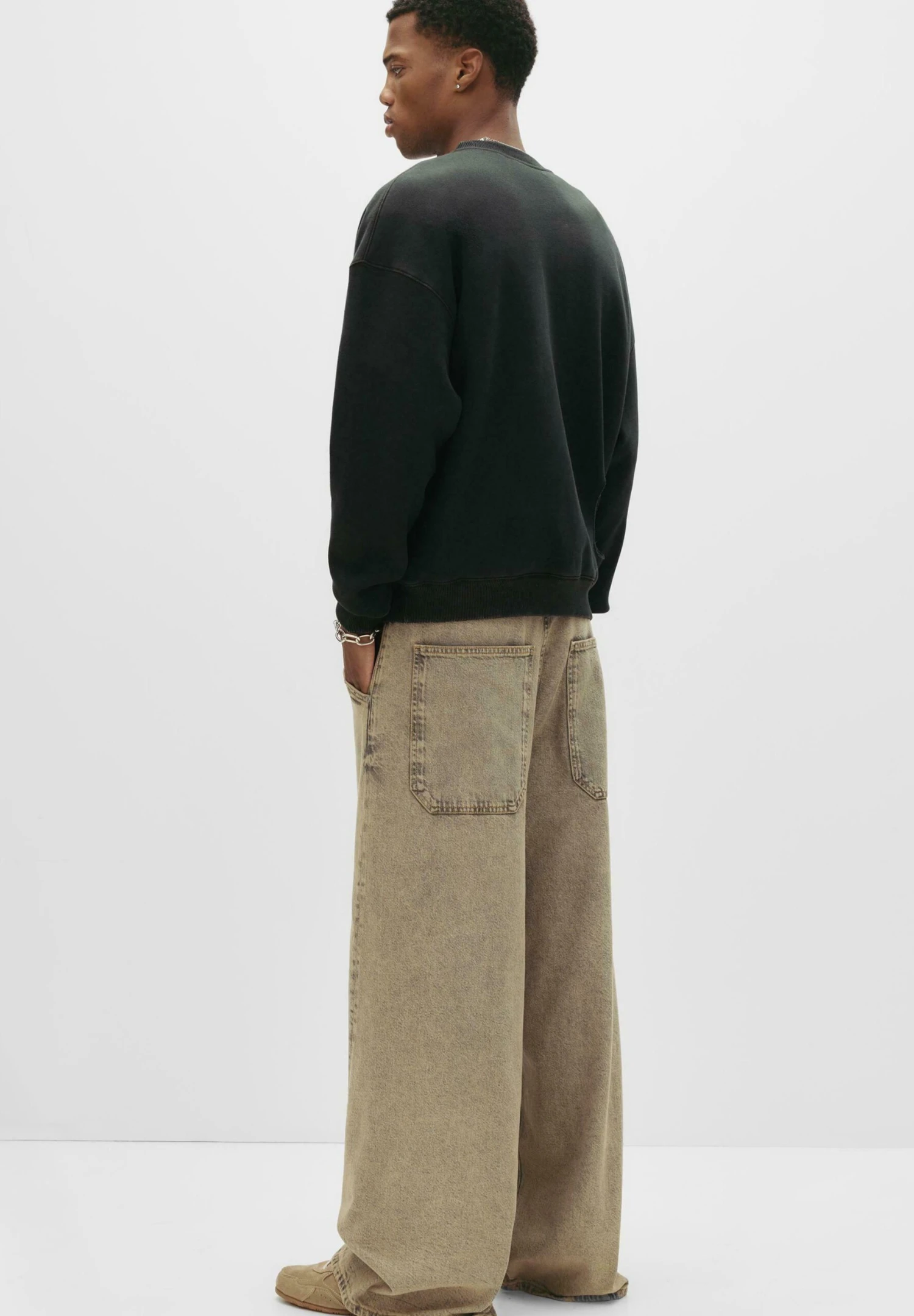 PULL & BEAR WASHED BOXY - Felpa - Dark Grey 3 PULL & BEAR WASHED BOXY - Felpa - Dark Grey - immagine 3