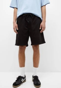 PULL & BEAR Basic Bermuda JoggersShortsBlack Uomo Bermuda PUC22F0CN-Q11