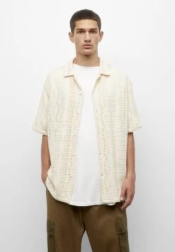 PULL & BEAR Short Sleeve Open - Camicia - Beige