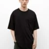 PULL & BEAR Short SleeveWith PocketT-Shirt BasicBlack Uomo T-shirt E Polo PUC22O1N4-Q11