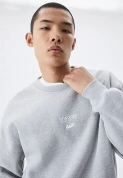 PULL & BEAR Lettering - Felpa - Dark Grey -Pull & Bear 9d65b74a6e634ea8be7f410c8e414512