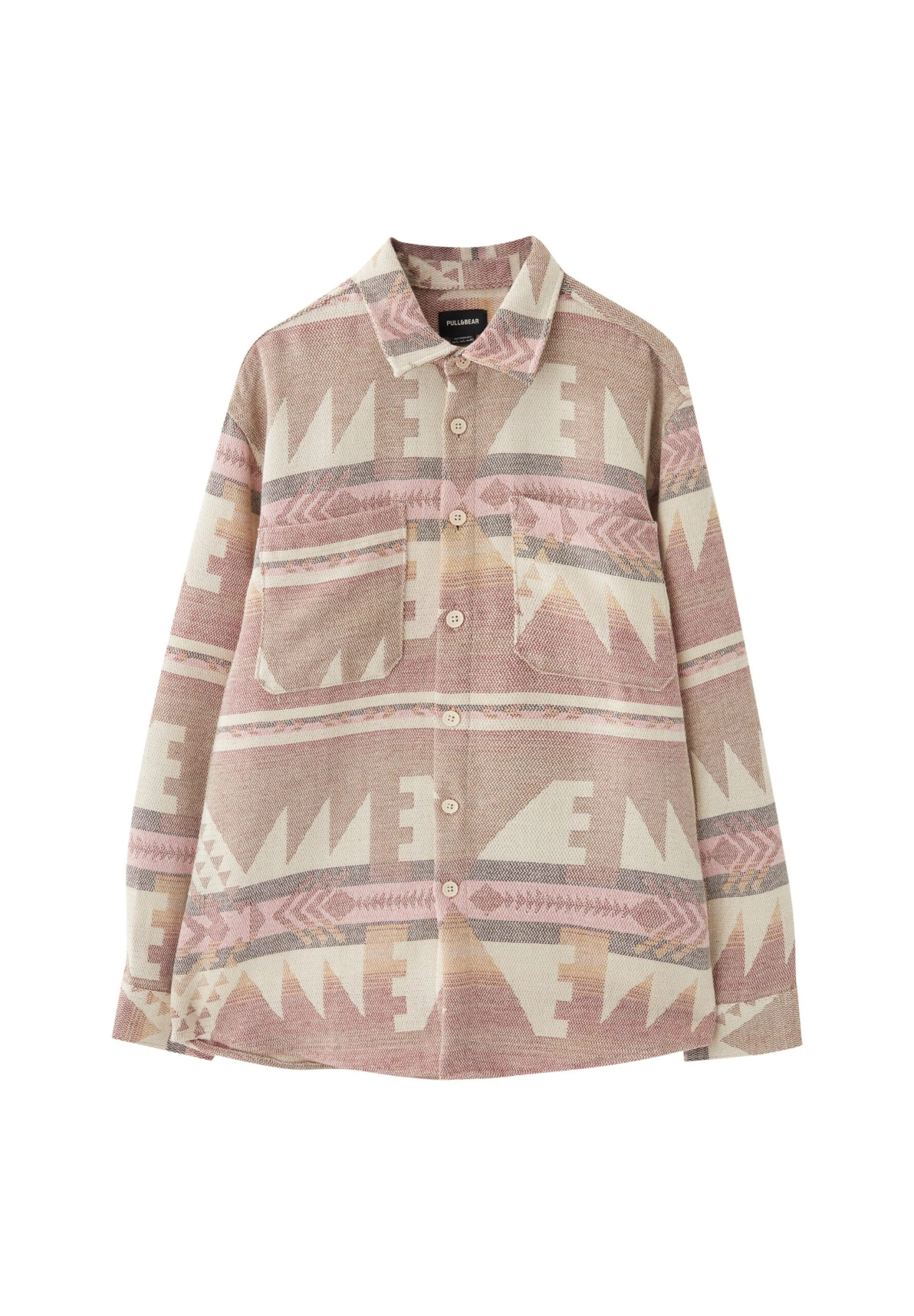 PULL & BEAR Geometric Print - Camicia - Pink 6 PULL & BEAR Geometric Print - Camicia - Pink - immagine 6