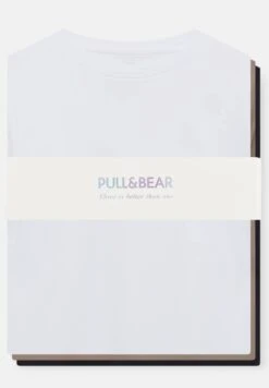 PULL & BEAR Pack Of 3 - T-Shirt Basic - Brown -Pull & Bear 9dd60e620b734258aadaa1b8e2b13a6f