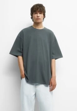 PULL & BEAR Oversize Short SleeveT-Shirt BasicGreen Uomo T-shirt E Polo PUC22O1K0-M11